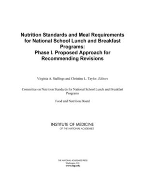cover image of Nutrition Standards and Meal Requirements for National School Lunch and Breakfast Programs